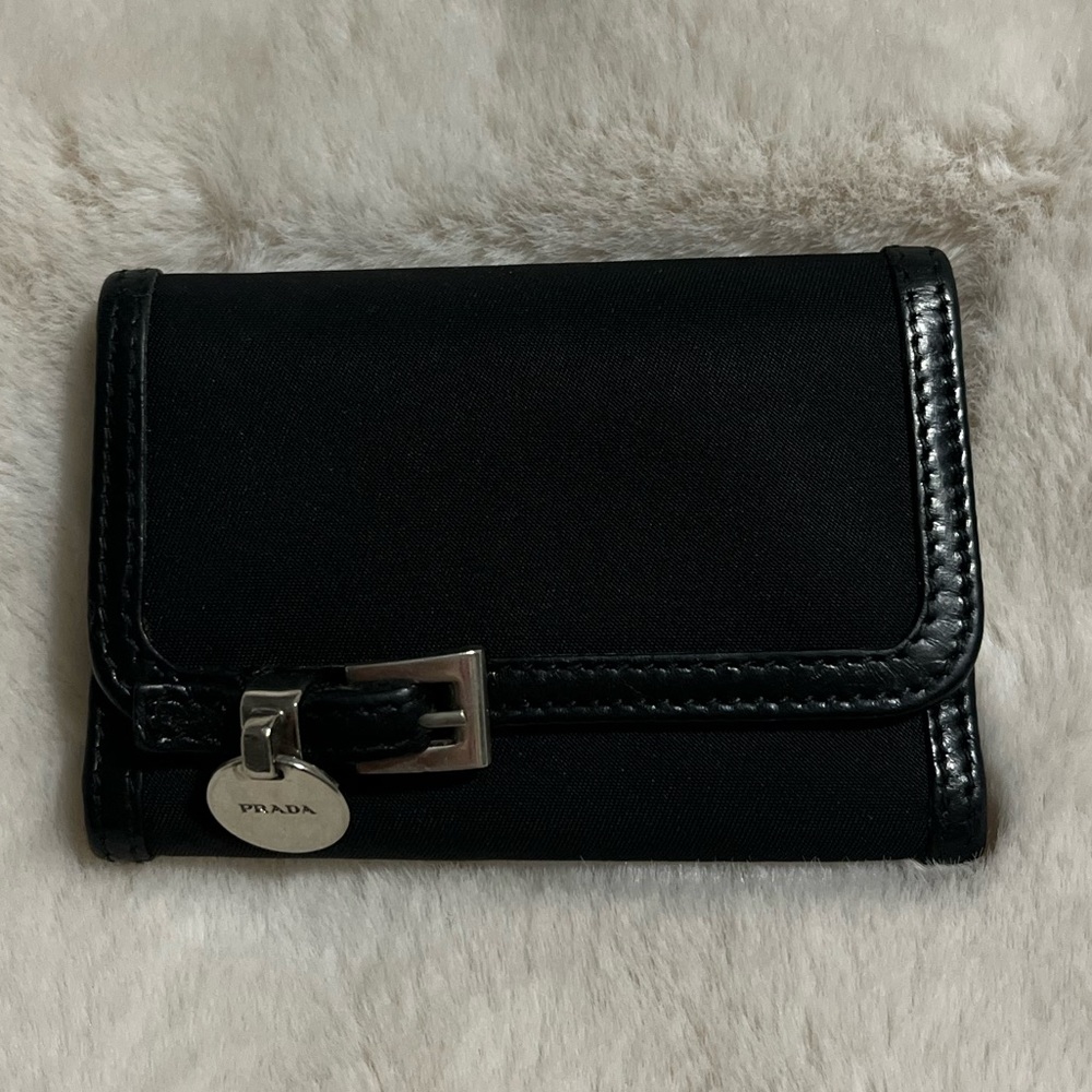 Prada Black Wallet/Key Holder